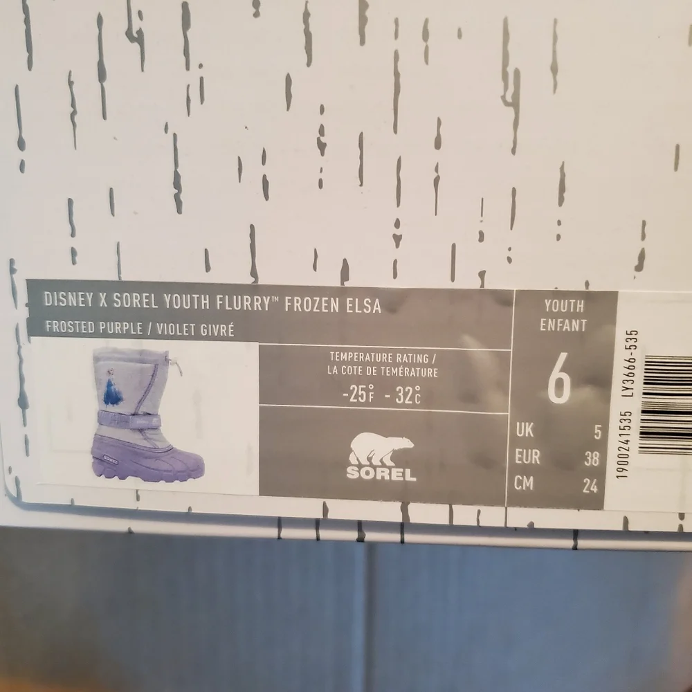 SOREL Disney Frozen 2 NIB Flurry boot - Picture 6 of 6